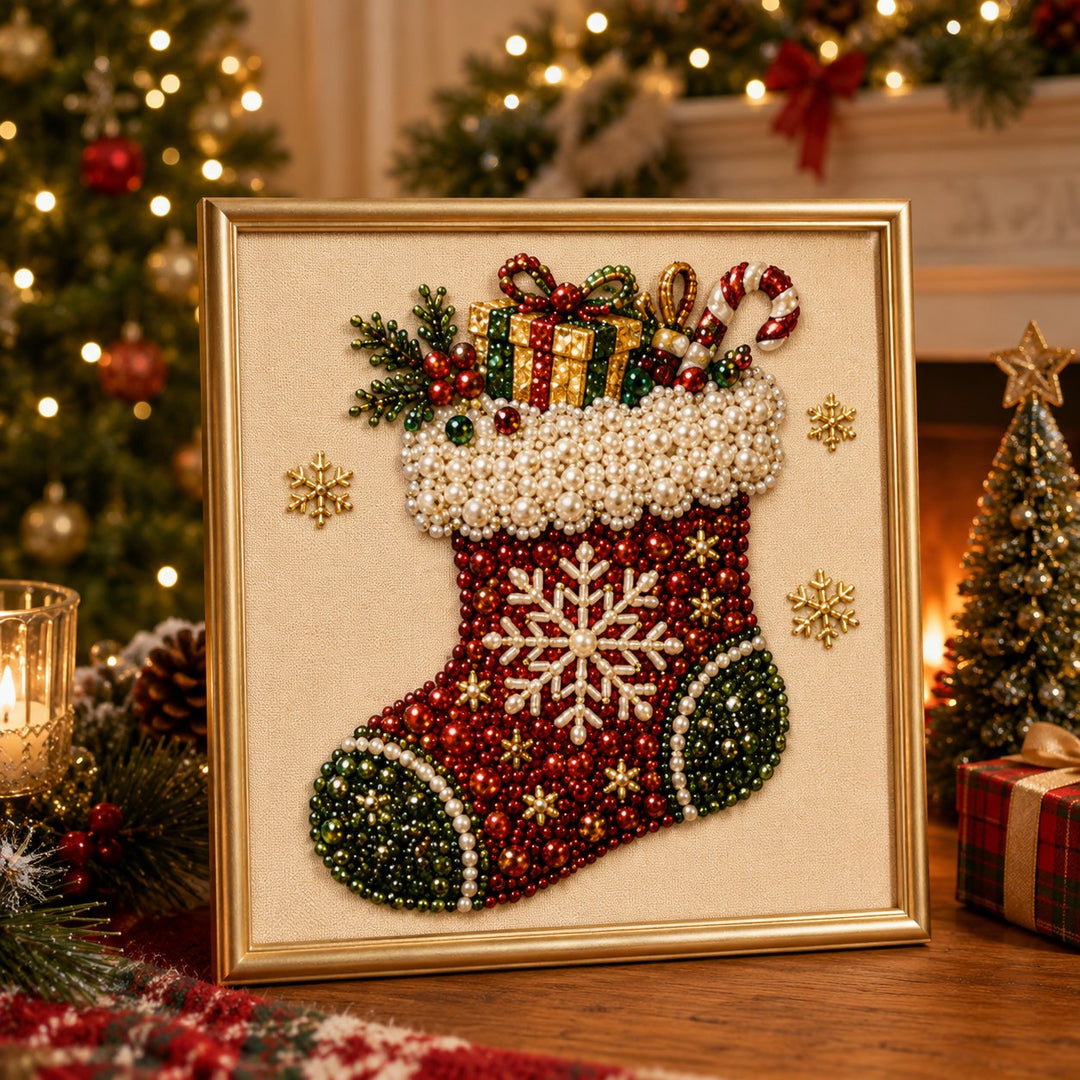 Kit d'art de peinture diamant de perles de Noël, relaxant et adapté aux débutants