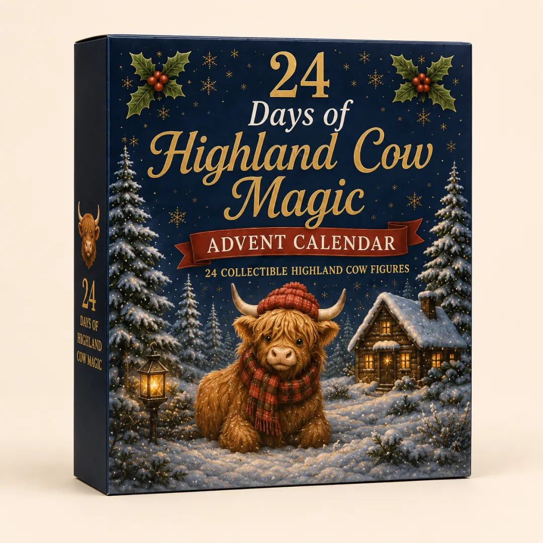 🐮 Calendrier de l’Avent 24 jours – Vaches Highland