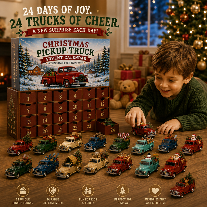 🎄🛻 Calendrier de l’Avent Pick-Up de Noël – 24 Surprises Festives ✨