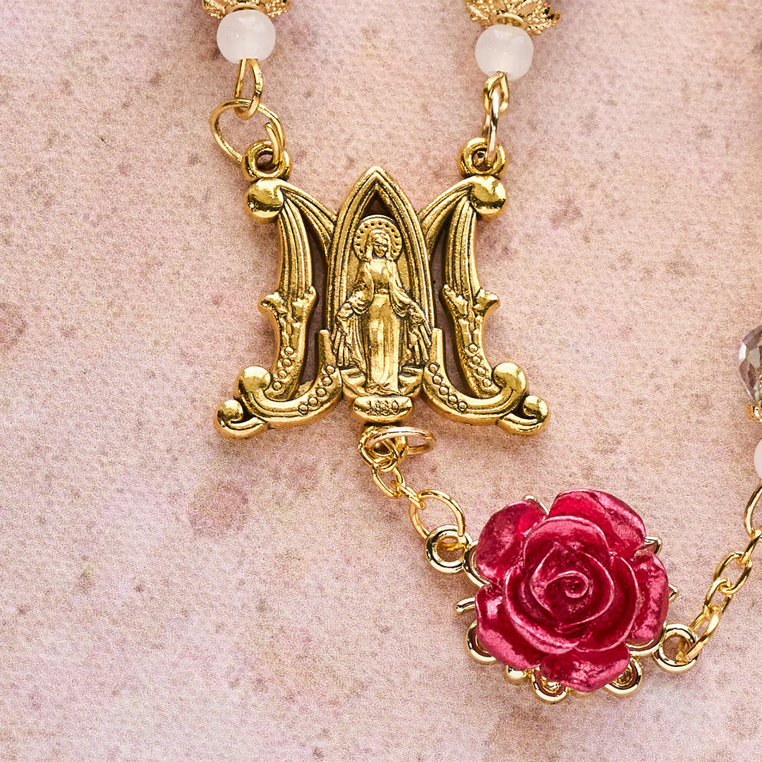 Chapelet de dévotion Rose & Sacré-Cœur 🌹❤️