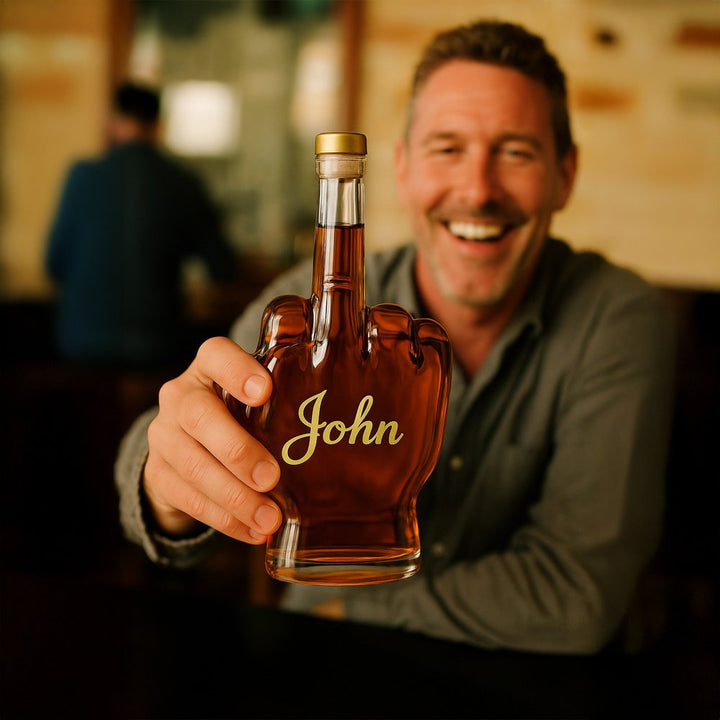 Carafe à whisky personnalisée en forme de main