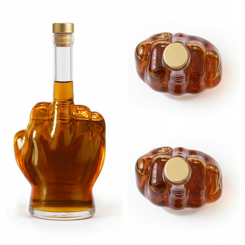 Carafe à whisky personnalisée en forme de main