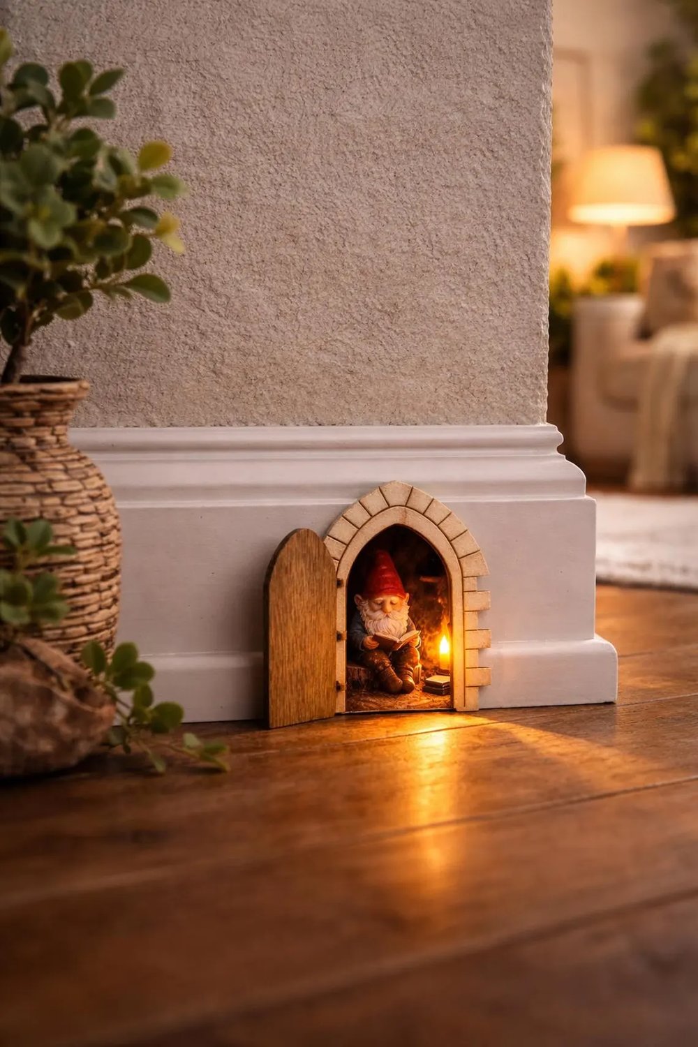 🚪✨ La petite porte des fées qui s’ouvre – un petit monde caché