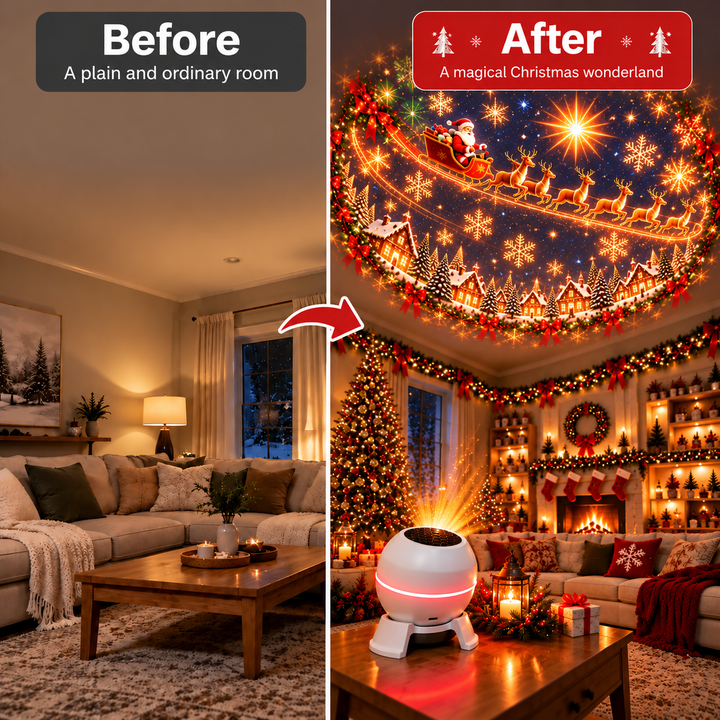 🔥🎄 Projecteur de Noël Magique ✨