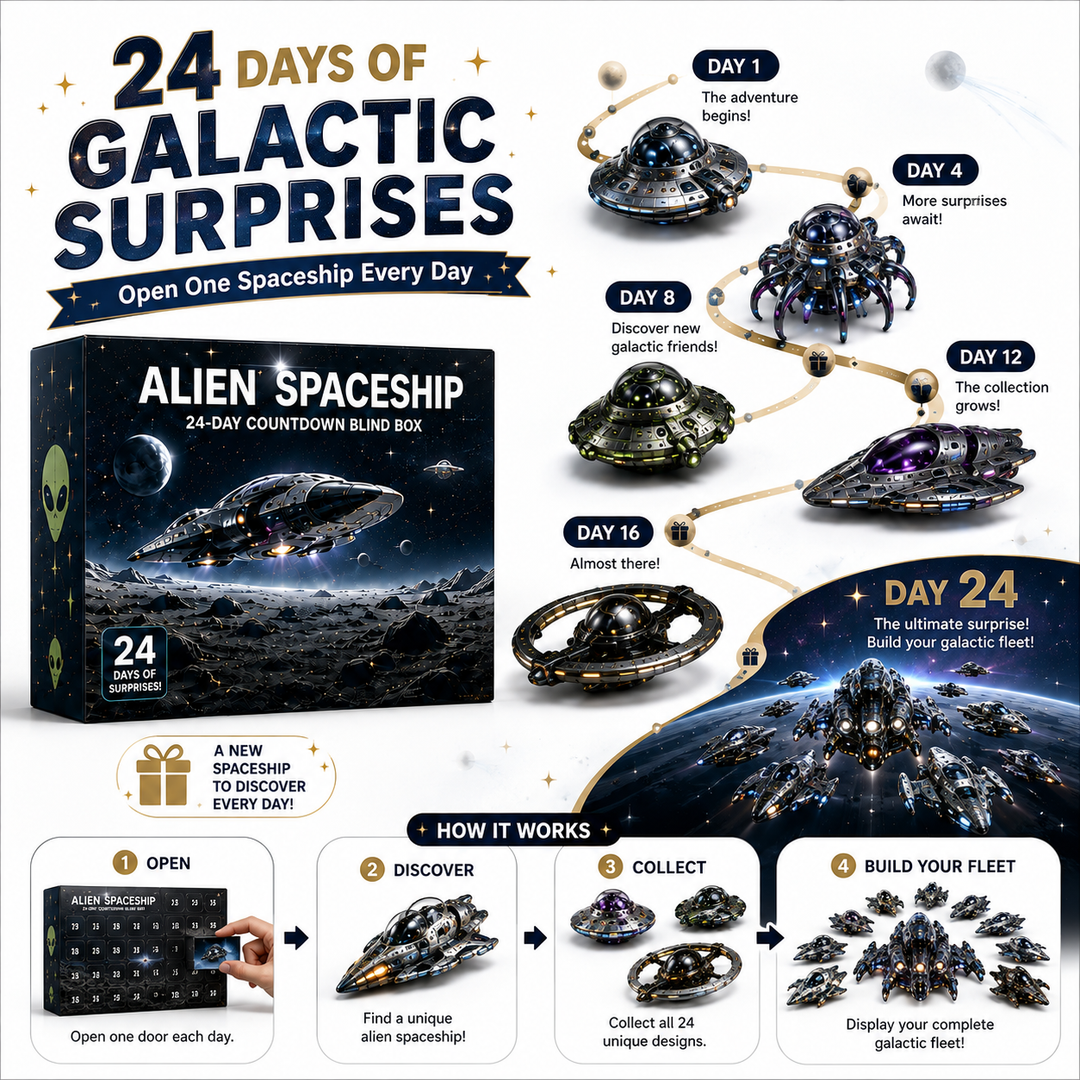 👽🚀 Calendrier de l’Avent Vaisseaux Extraterrestres 2026 – 24 Jours de Surprises Spatiales 🎄✨