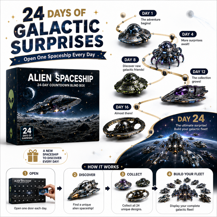 👽🚀 Calendrier de l’Avent Vaisseaux Extraterrestres 2026 – 24 Jours de Surprises Spatiales 🎄✨