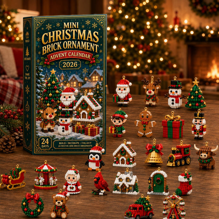 🎄 Calendrier de l’Avent – 24 mini ornements de Noël à construire et accrocher. 🧱✨