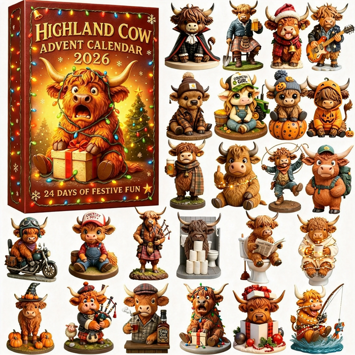 🎄🐮 Calendrier de l’Avent 2026 – Vache Highland