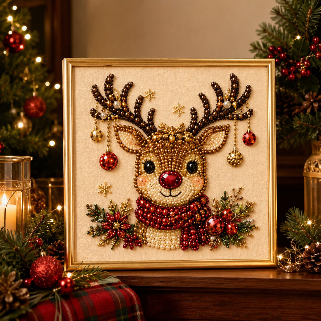 Kit d'art de peinture diamant de perles de Noël, relaxant et adapté aux débutants