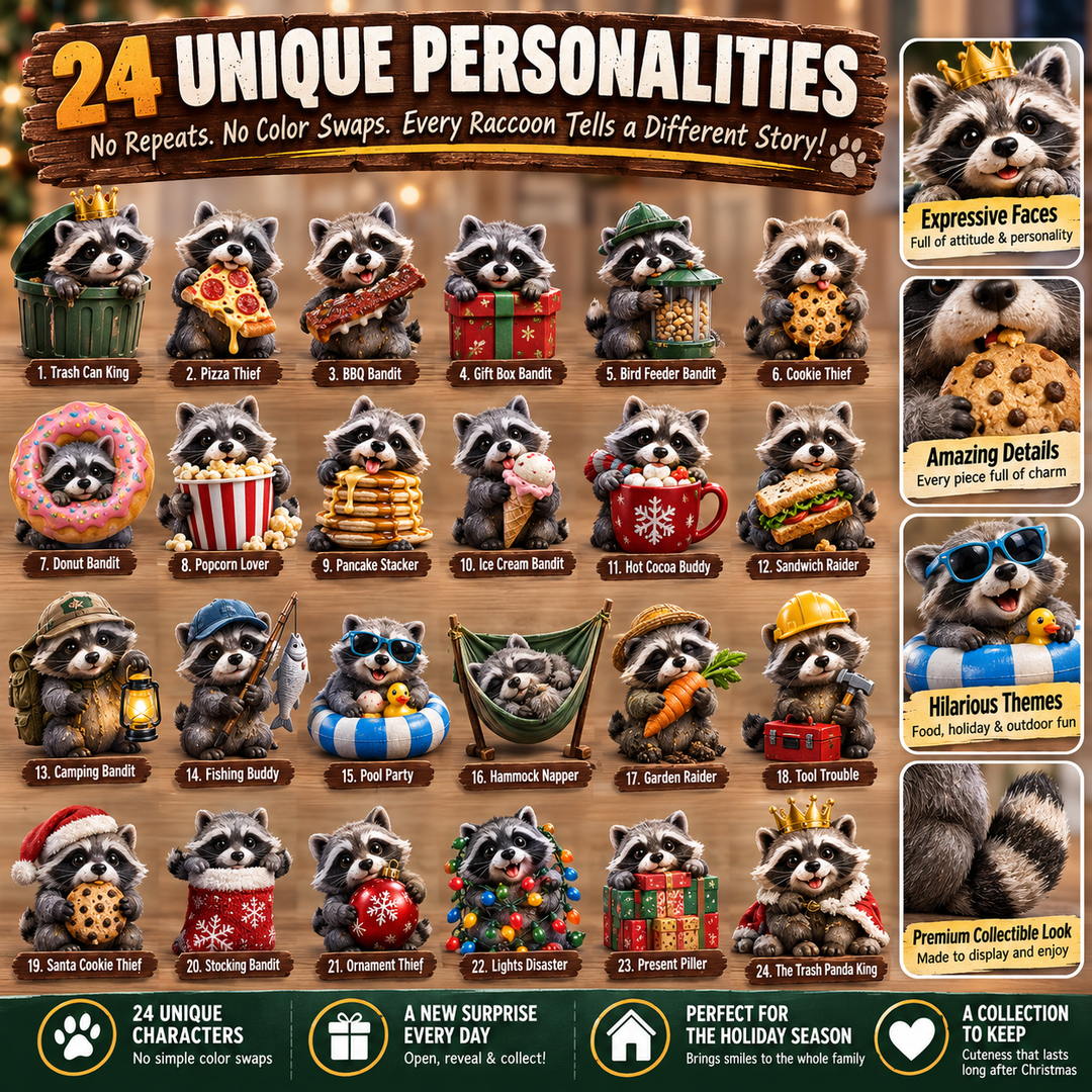 🦝 Calendrier de l’Avent Backyard Bandits – 24 jours de petites bêtises