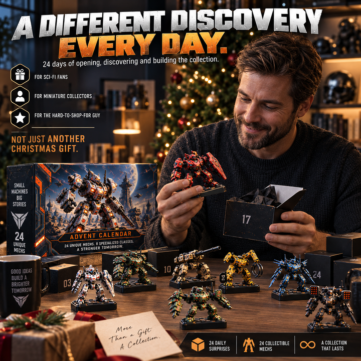 🤖 Calendrier de l’Avent Méchas Sci-Fi – 24 Jours de Découvertes Mécaniques 🚀✨
