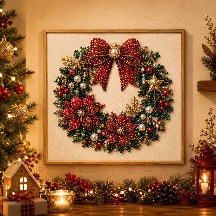 Kit d'art de peinture diamant de perles de Noël, relaxant et adapté aux débutants