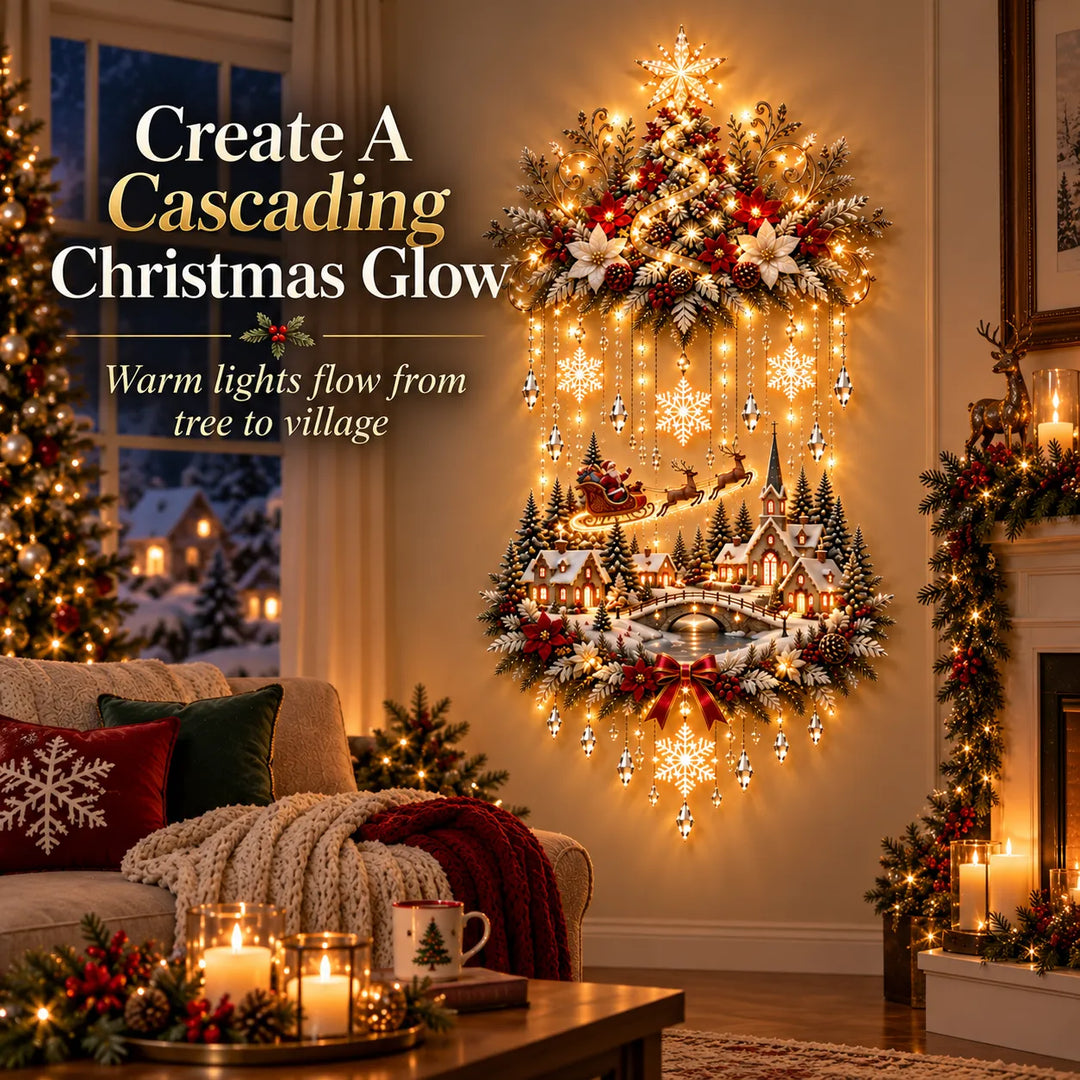 🎄 Sapin & Village de Noël Illuminés | Lumières Chaleureuses ✨