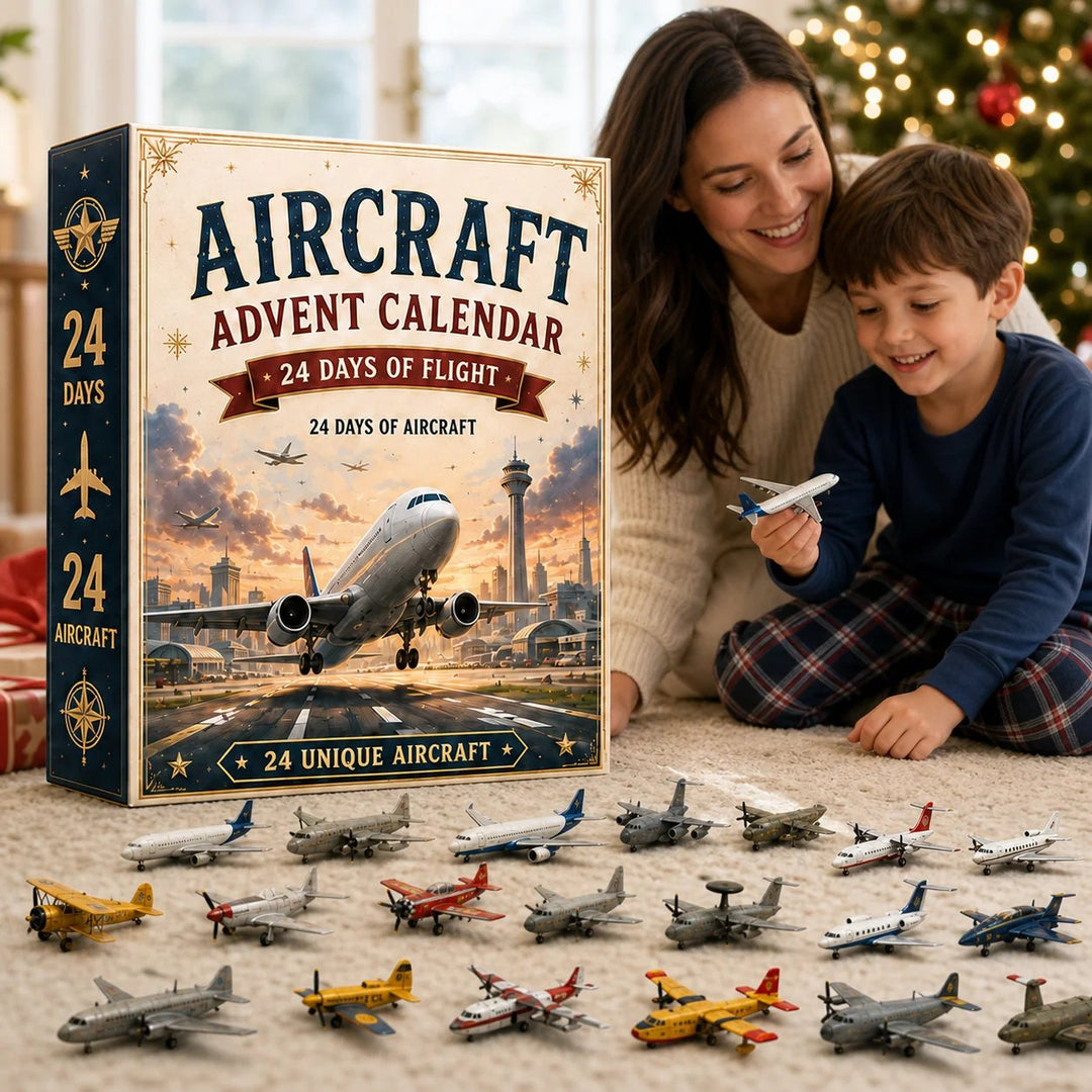 ✈️ Calendrier de l’Avent Aviation 2026 | 24 jours de vol avec 24 miniatures uniques d’avions, de jets et de modèles aéronautiques 🎄🎁
