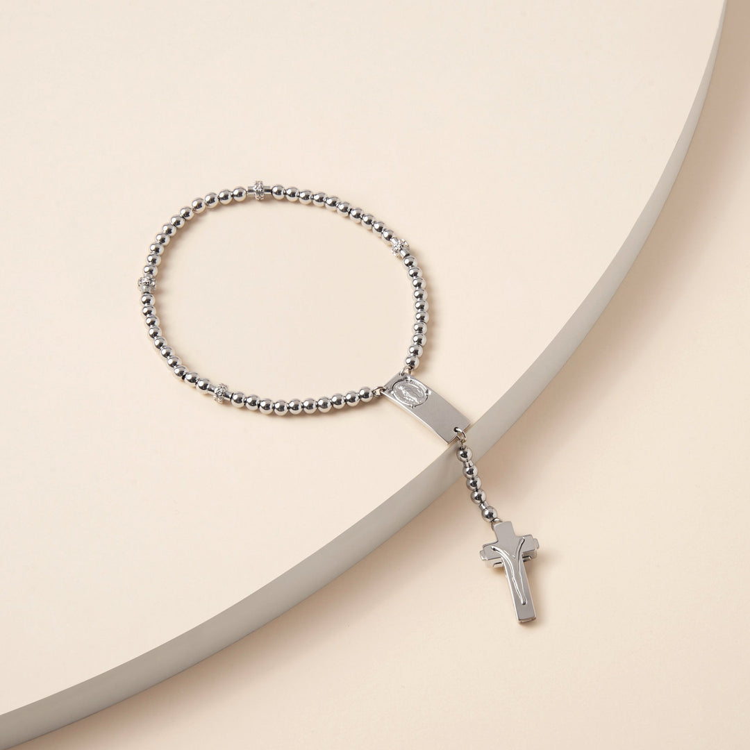 ROSALET® – Perles rondes rhodiées en argent sterling