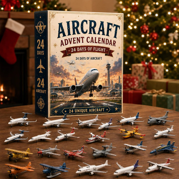 ✈️ Calendrier de l’Avent Aviation 2026 | 24 jours de vol avec 24 miniatures uniques d’avions, de jets et de modèles aéronautiques 🎄🎁