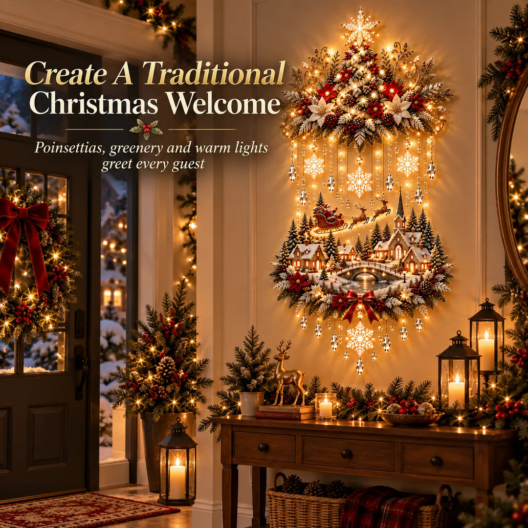 🎄 Sapin & Village de Noël Illuminés | Lumières Chaleureuses ✨