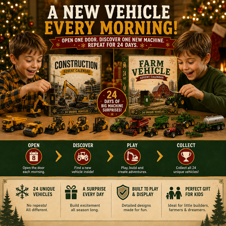 🎄 Calendrier de l’Avent Véhicules – 24 Jours