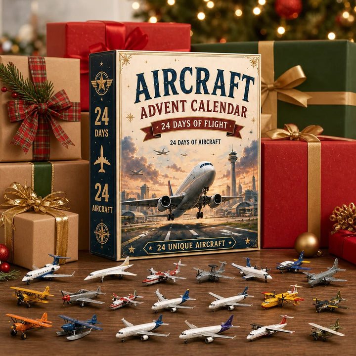✈️ Calendrier de l’Avent Aviation 2026 | 24 jours de vol avec 24 miniatures uniques d’avions, de jets et de modèles aéronautiques 🎄🎁