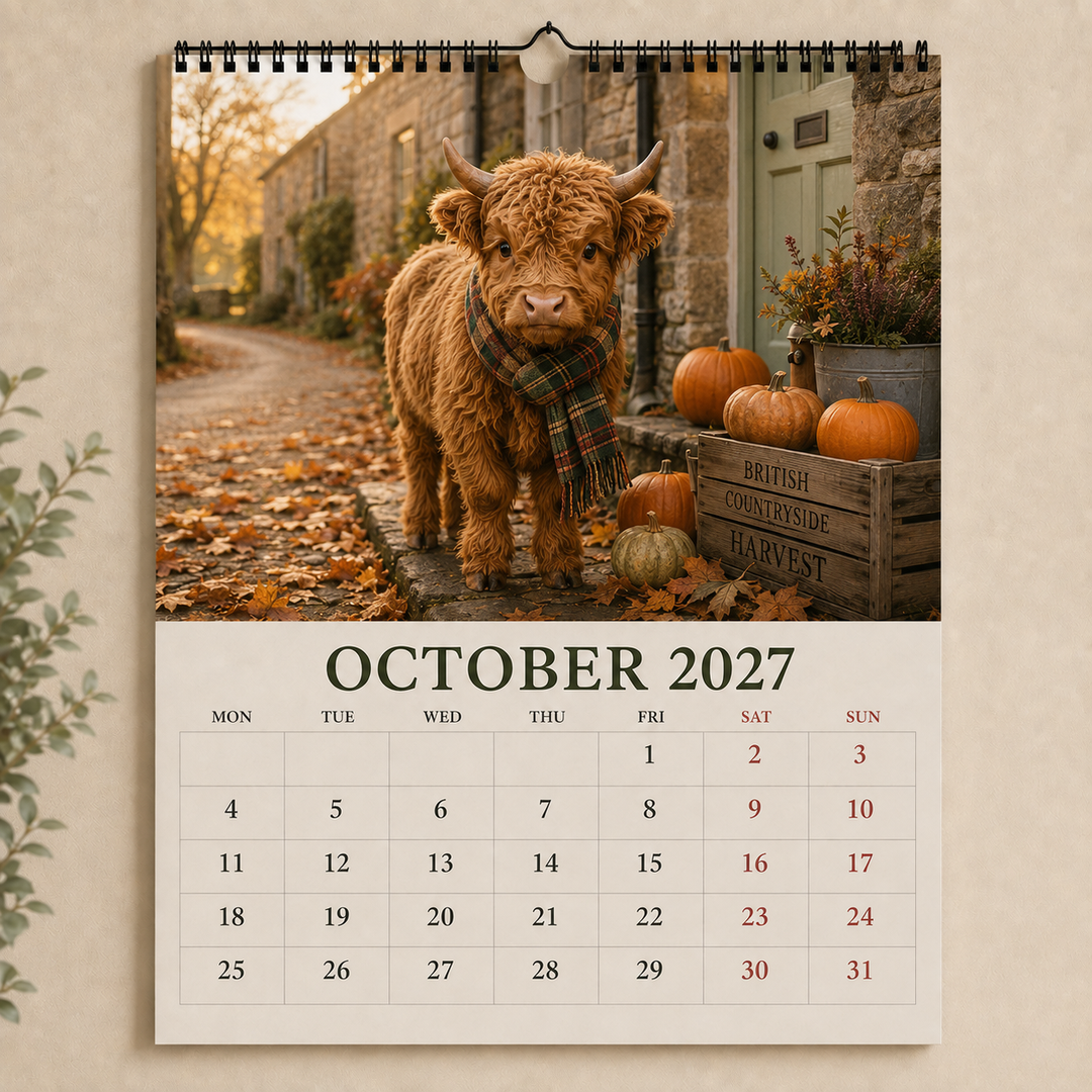 🐮 Calendrier des saisons des vaches Highland 2027