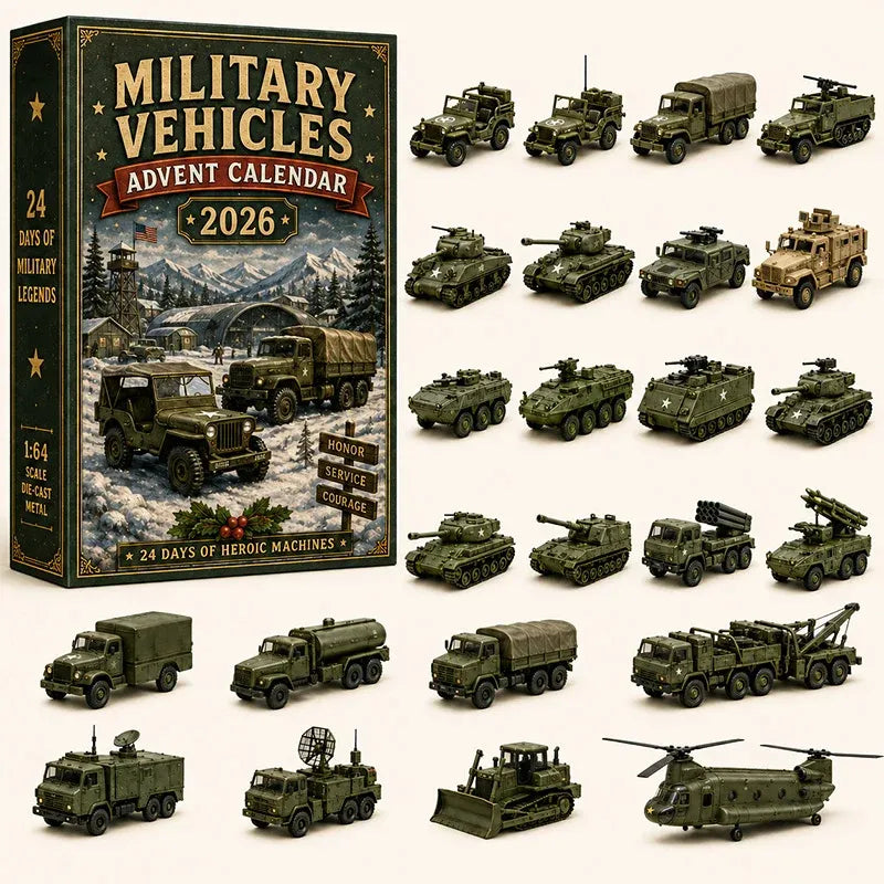 🔥😍 Calendrier de l’Avent Véhicules 2026 – 24 Miniatures 🚜🎄