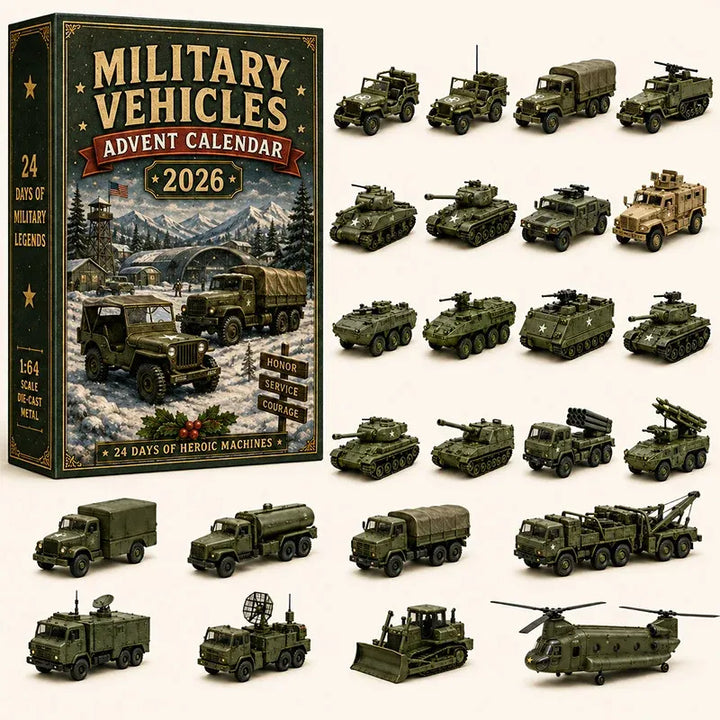 🔥😍 Calendrier de l’Avent Véhicules 2026 – 24 Miniatures 🚜🎄