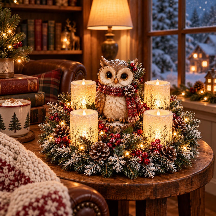 ✨ Animaux de la forêt illuminés par des bougies LED. 🎁🌟