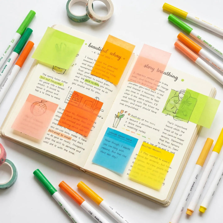 Notes Adhésives Transparentes Pailletées – 960 Feuilles