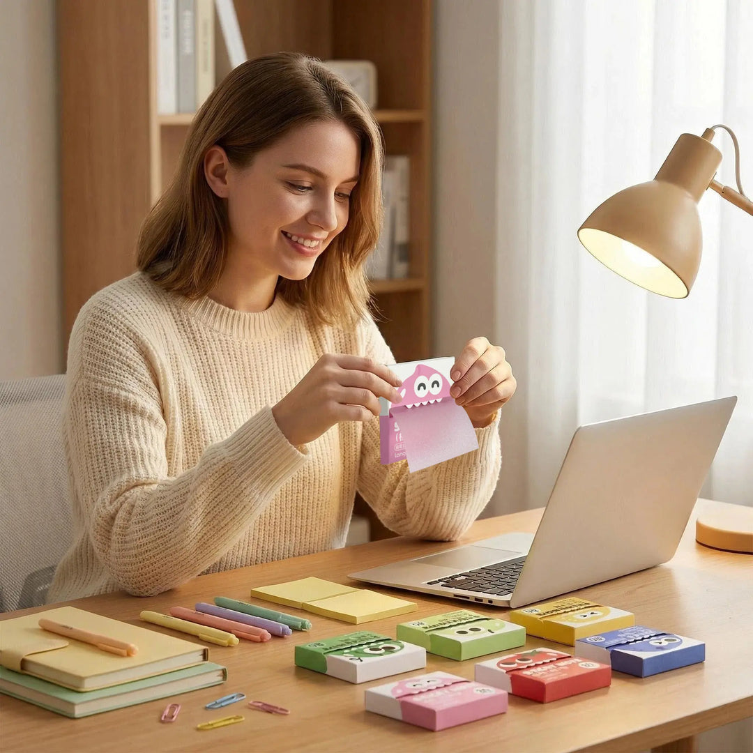 Notes Adhésives Transparentes Pailletées – 960 Feuilles