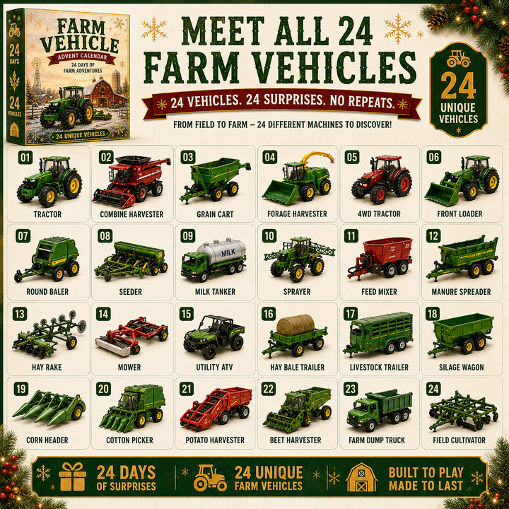 🎄 Calendrier de l’Avent Véhicules – 24 Jours
