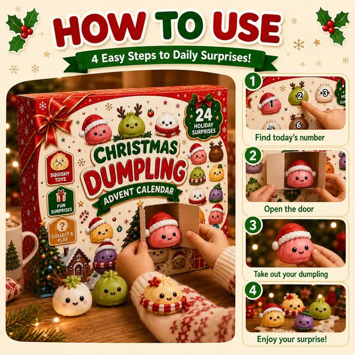 🎀 Calendrier de Noël Mini Squishies 2026🎄