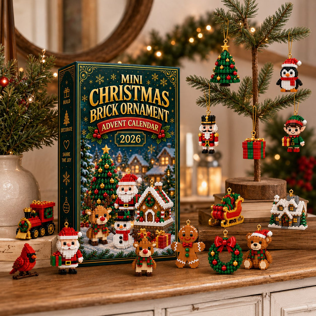 🎄 Calendrier de l’Avent – 24 mini ornements de Noël à construire et accrocher. 🧱✨