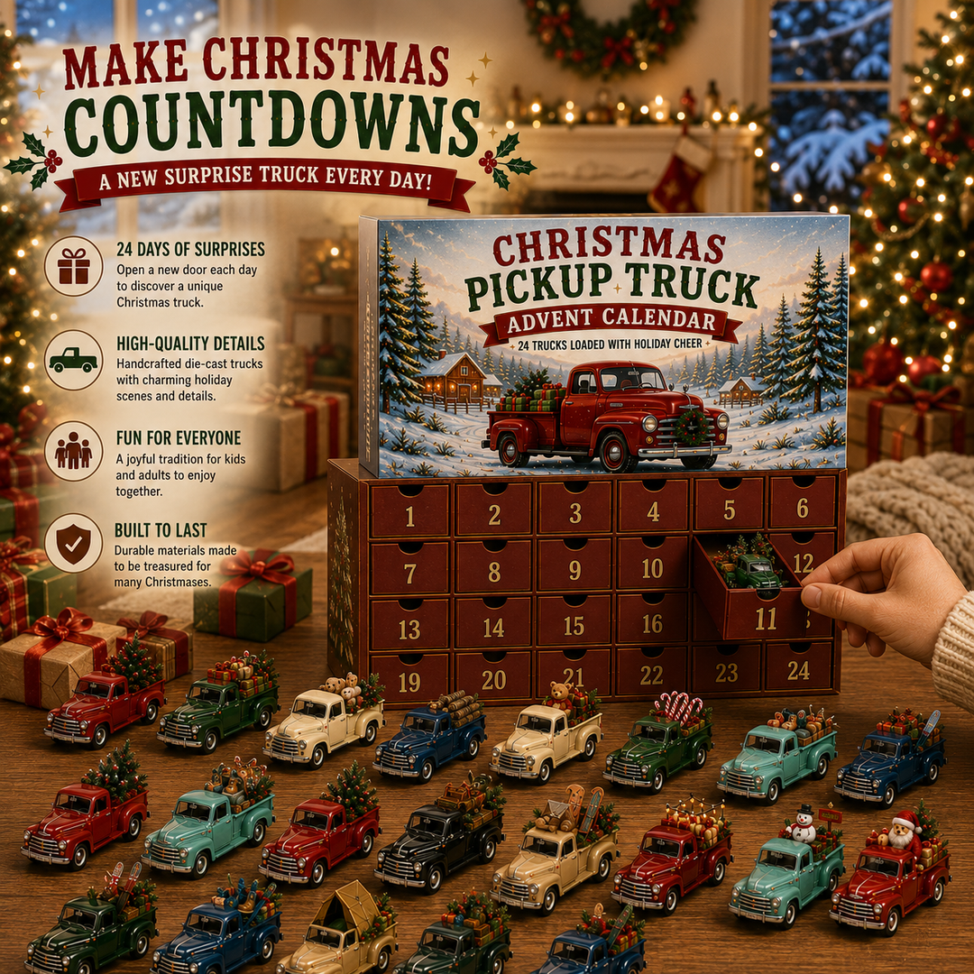 🎄🛻 Calendrier de l’Avent Pick-Up de Noël – 24 Surprises Festives ✨
