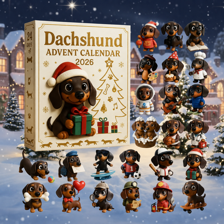 🎄🐾 Calendrier de l'Avent Teckel 2026 🐶✨