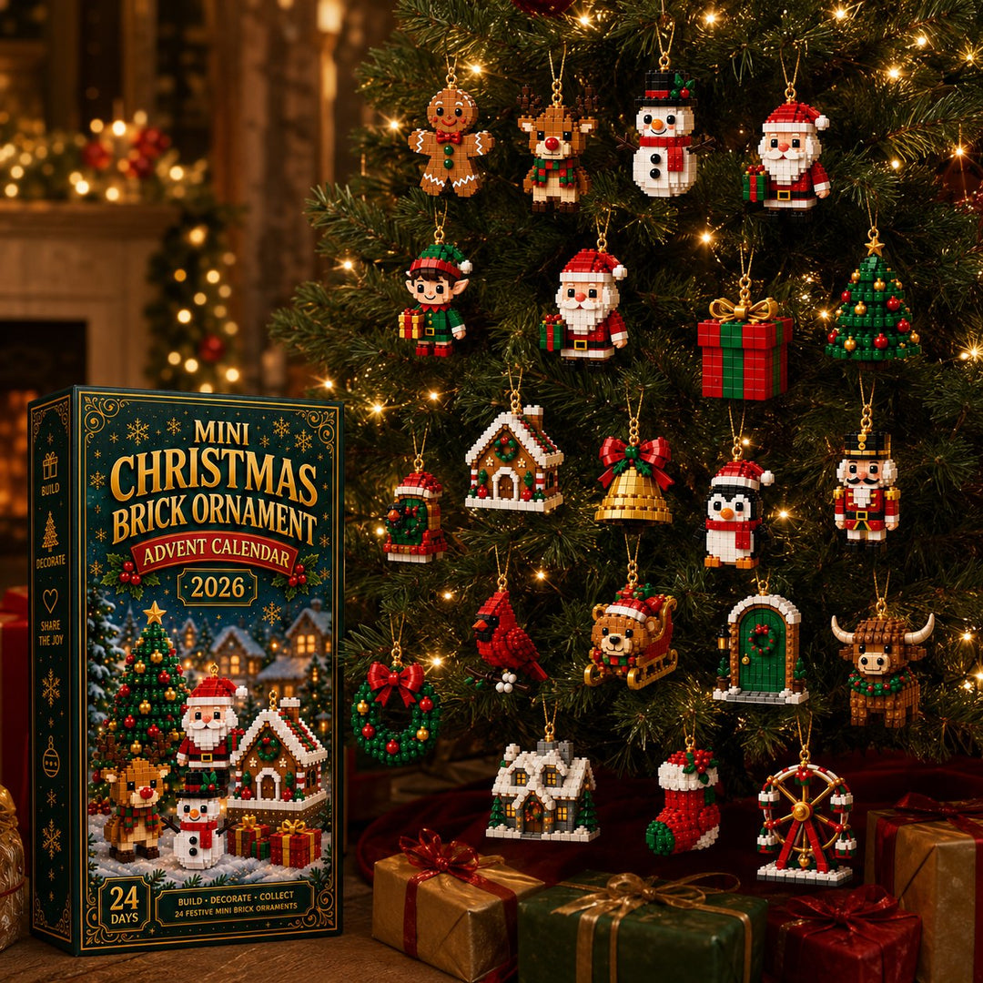 🎄 Calendrier de l’Avent – 24 mini ornements de Noël à construire et accrocher. 🧱✨