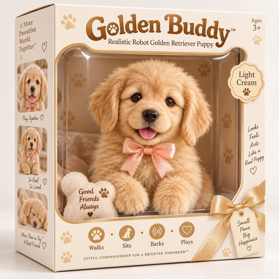 Chiot Robot Golden Retriever Réaliste et Interactif