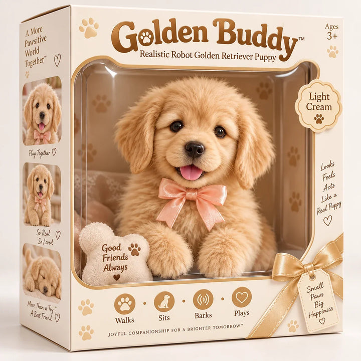 Chiot Robot Golden Retriever Réaliste et Interactif