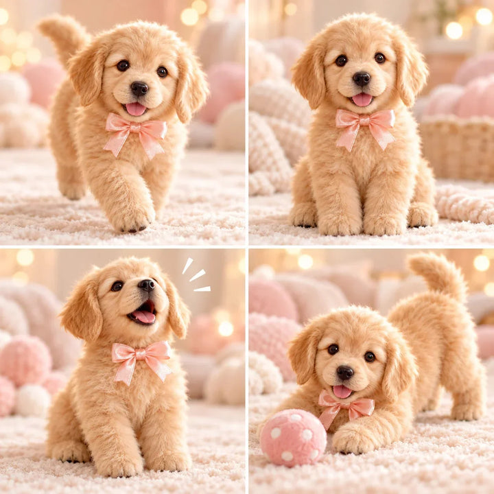 Chiot Robot Golden Retriever Réaliste et Interactif