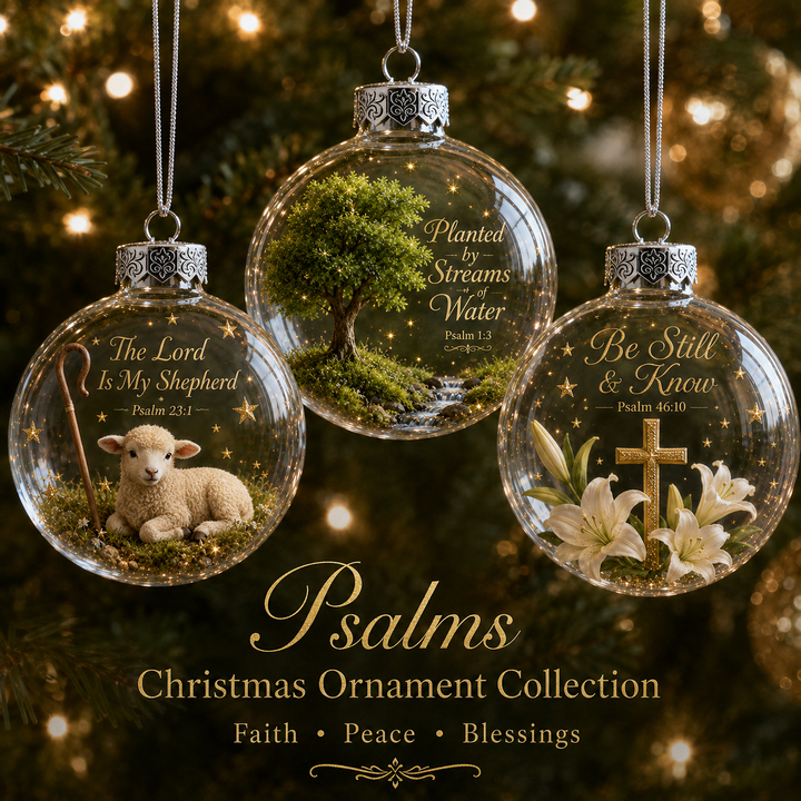 🙏 Décoration de Noël Inspirée des Psaumes – Un Magnifique Rappel de la Foi 🎄✨