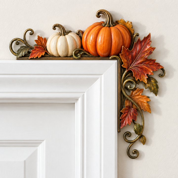 🍁 Décoration de Porte Automnale en Forme de Croix