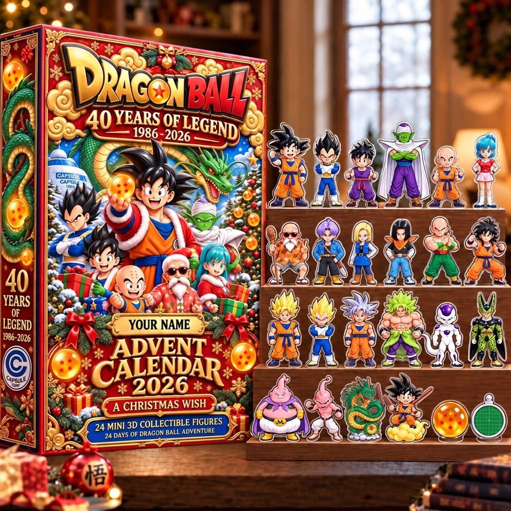 Calendrier de l’Avent Personnalisé Dragon Ball – 40e Anniversaire de l’Anime