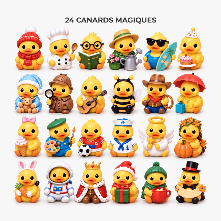Calendrier De L’Avent Magique Canard De Noël Personnalisé - Cadeau De Noël Original
