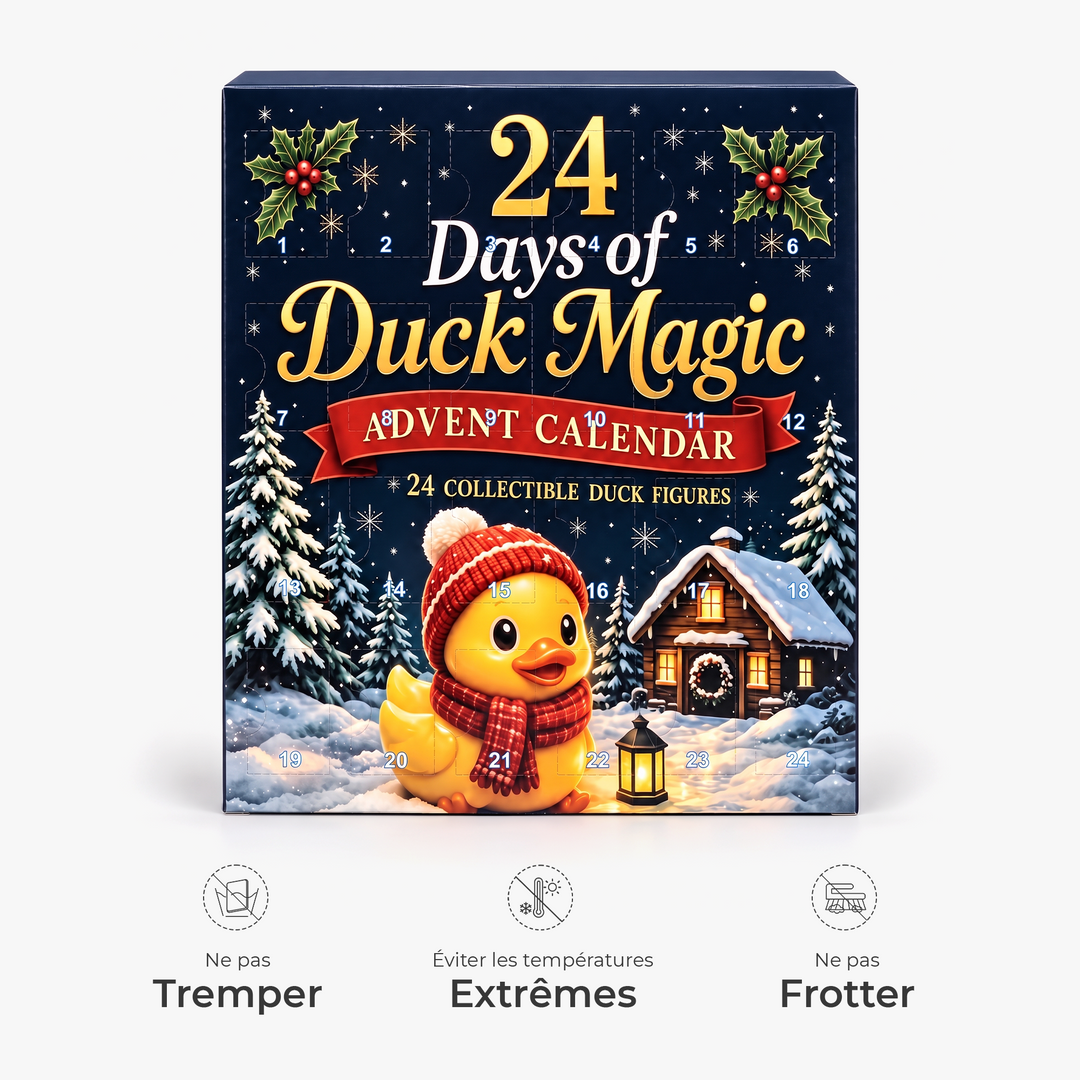 Calendrier De L’Avent Magique Canard De Noël Personnalisé - Cadeau De Noël Original