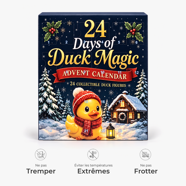 Calendrier De L’Avent Magique Canard De Noël Personnalisé - Cadeau De Noël Original
