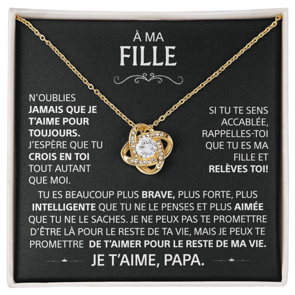 Ma Fille - Amour Éternel Gravé