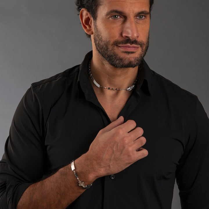 Ravie® Hématite mate & argent sterling – Traditionnel