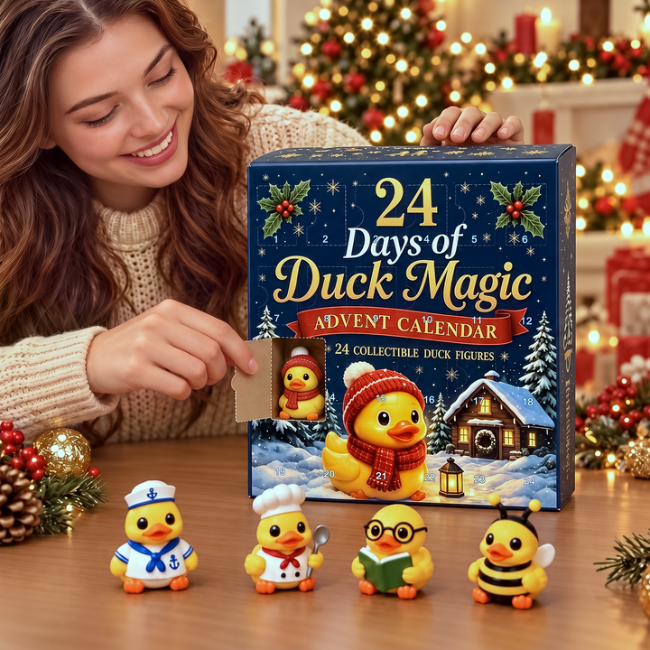 Calendrier De L’Avent Magique Canard De Noël Personnalisé - Cadeau De Noël Original