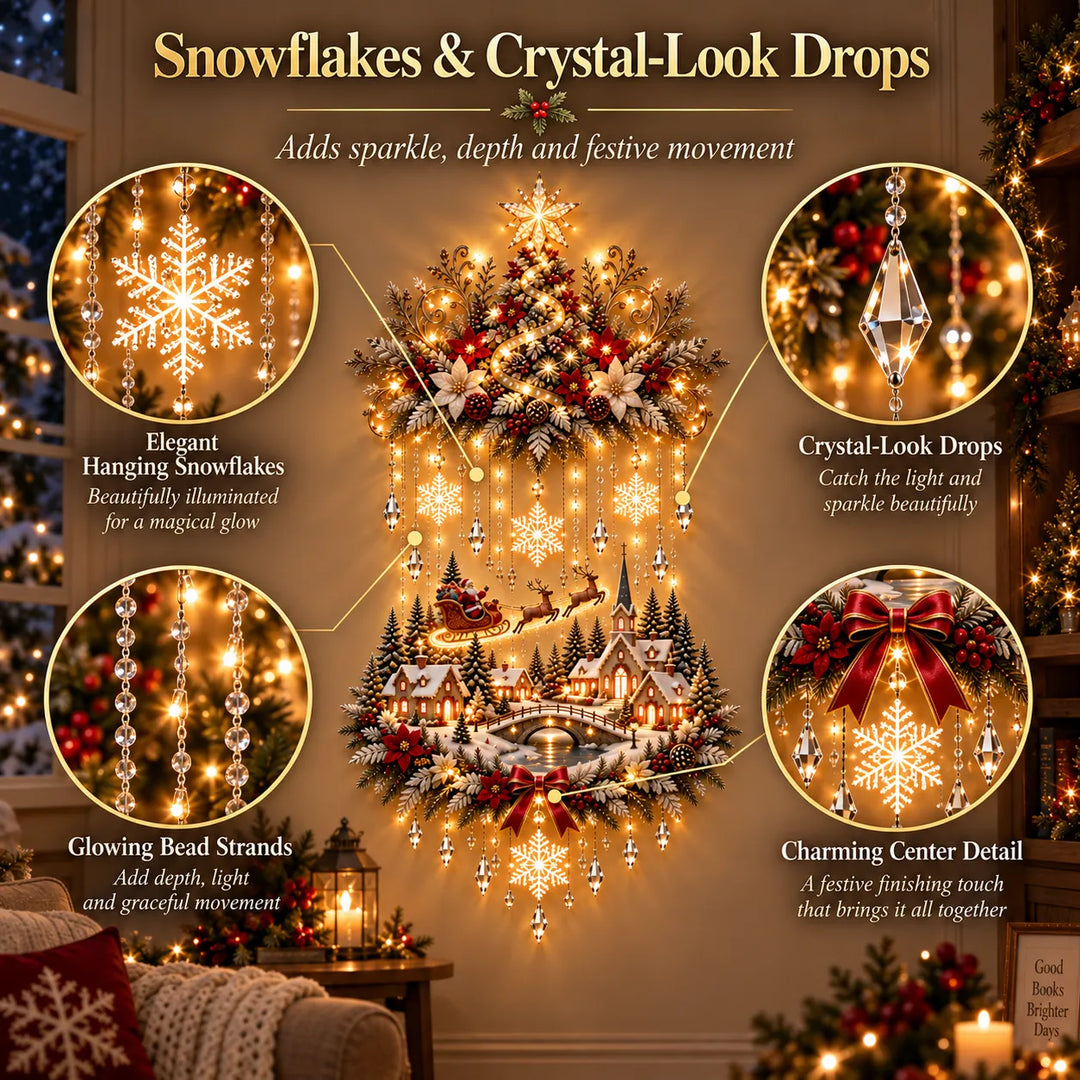 🎄 Sapin & Village de Noël Illuminés | Lumières Chaleureuses ✨