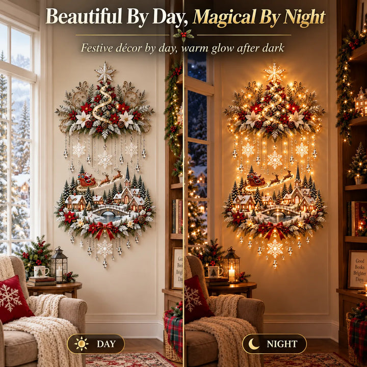 🎄 Sapin & Village de Noël Illuminés | Lumières Chaleureuses ✨