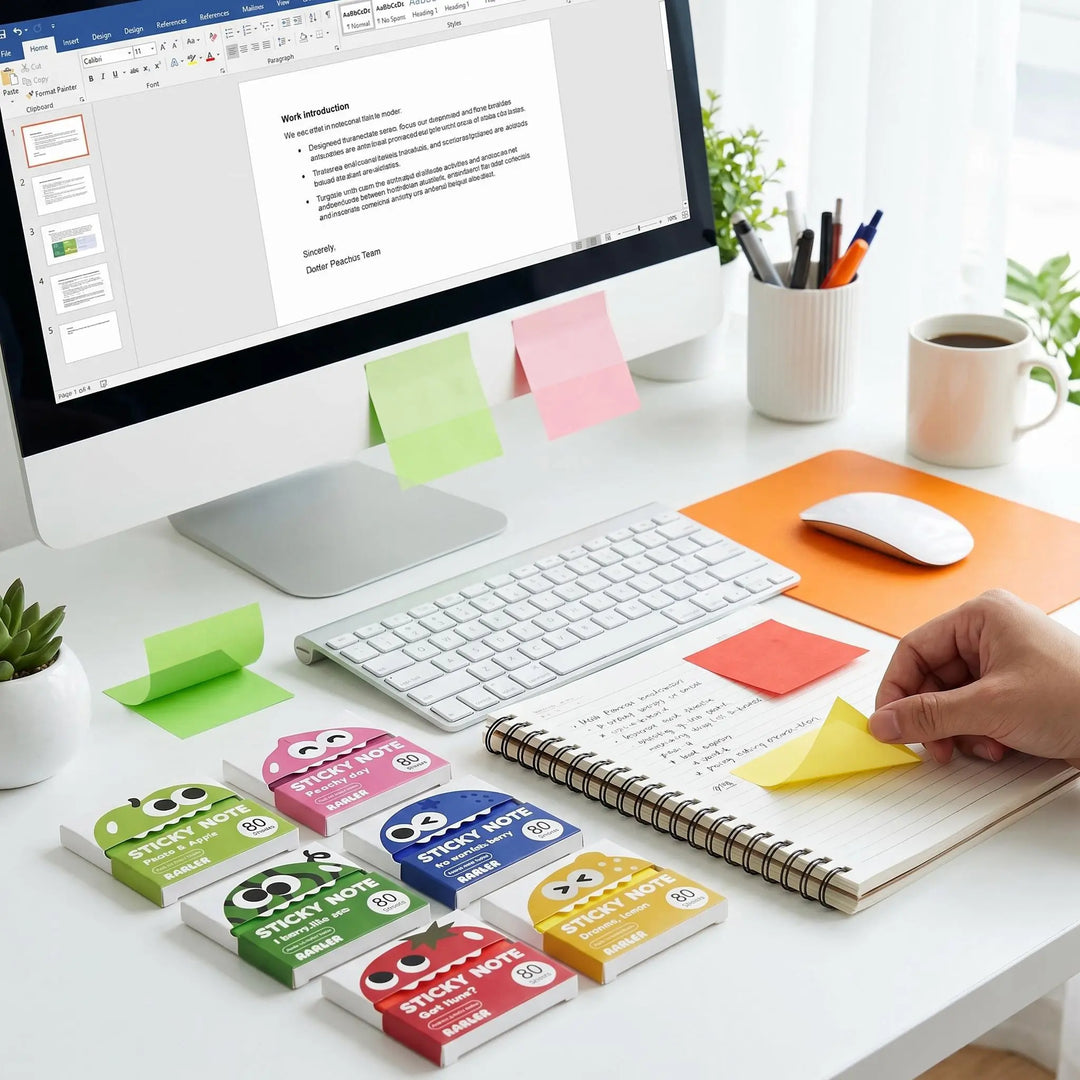 Notes Adhésives Transparentes Pailletées – 960 Feuilles